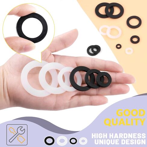 Swpeet 60Pcs 3 Sizes Rubber Silicone Flat and Convex Water Hose Washer Seal O Ring Gaskets with Stainless Steel Screen Filter Assortment Kit, Perfect for Connection 3/4" 5/8" 1/2" Garden Hose Fittings in Saudi Arabia