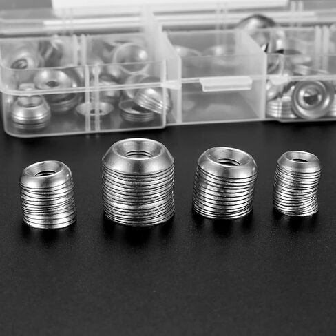 200 Pcs Finishing Cup Countersunk Washers Assortment Kit, 6# 8# 10# 12# Stainless Steel Finishing Cup Washers, Finish washers, Cup Countersunk Finish Washer Set, Finishing Washers in Kuwait