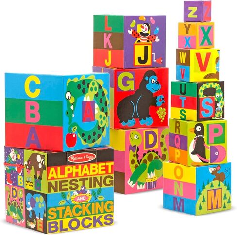 Melissa and doug Alphabet Nesting and Stacking Blocks in Saudi Arabia