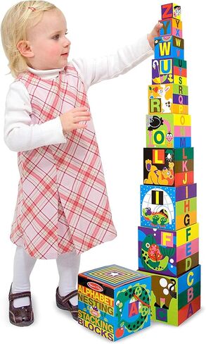 Melissa and doug Alphabet Nesting and Stacking Blocks in Saudi Arabia