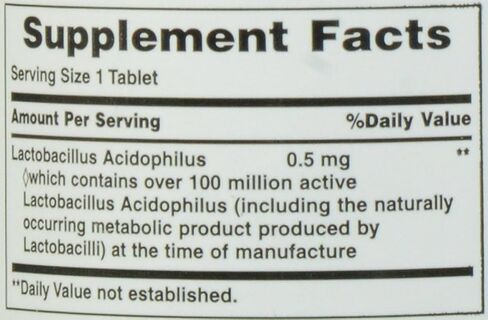 Nature's Bounty Probiotic Acidophilus Tablet, 100 Count (Pack of 2) in Saudi Arabia