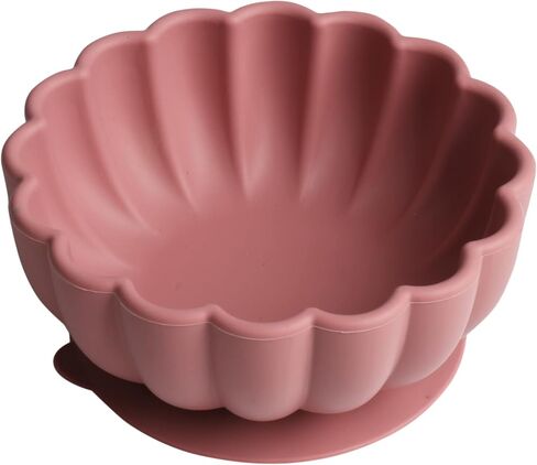M&B GWPP Baby Silicone Bowls, Suction Bowls for Baby, Self-Feeding Toddler Food Bowl, Baby Bowl and Spoon Set, Food Grade Soft Silicone Feeding Set (Pink) in Saudi Arabia