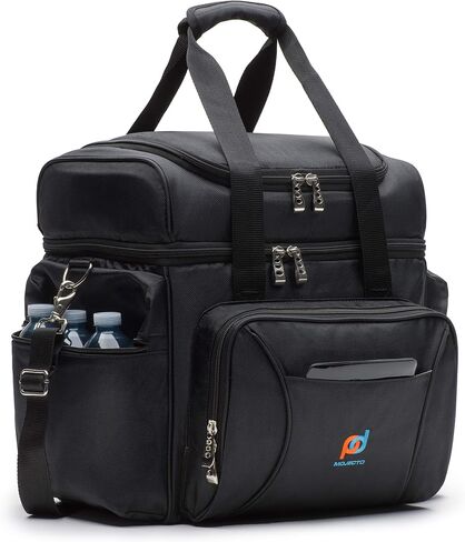 MOJECTO Extra Large Cooler Bag with Leakproof Hard Liner Bucket, 14x13x9.5 in, Black, Polyester in Saudi Arabia