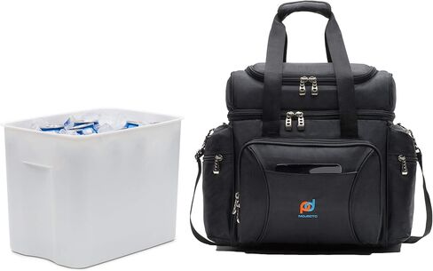 MOJECTO Extra Large Cooler Bag with Leakproof Hard Liner Bucket, 14x13x9.5 in, Black, Polyester in Saudi Arabia