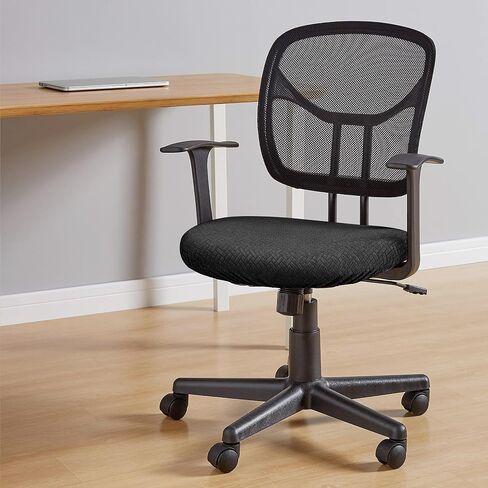 Computer Desk Chair Slipcover， Waterproof Office Chair Seat Cover Rotating Office Chair Cover Universal Computer Chair Seat Cushion Cover Removable Desk Chair Cover Office Computer Chair Covers in Saudi Arabia