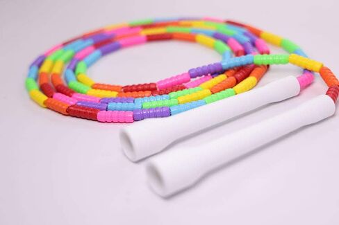 حبل القفز بالخرز الناعم - مقاسات الأطفال والكبار - خرز آمن وغير سام ومتين للاستخدام في الهواء الطلق in Kuwait