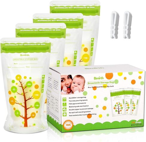 Breastmilk Storage Bags, 112 Count BPA Free Convenient Milk Storage Bags for Breastfeeding, 8oz/235ml, 2 Easy Pouring Spouts & Self-Standing Design in Saudi Arabia