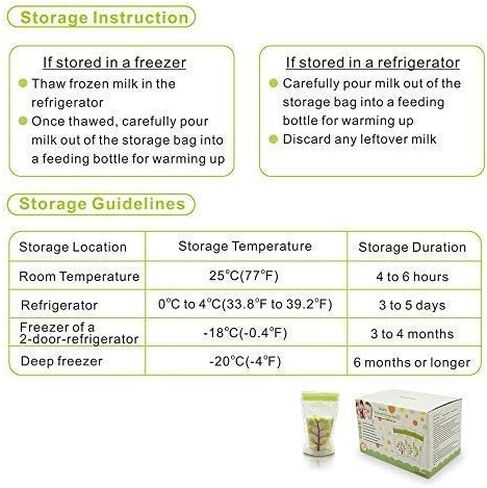 Breastmilk Storage Bags, 112 Count BPA Free Convenient Milk Storage Bags for Breastfeeding, 8oz/235ml, 2 Easy Pouring Spouts & Self-Standing Design in Saudi Arabia