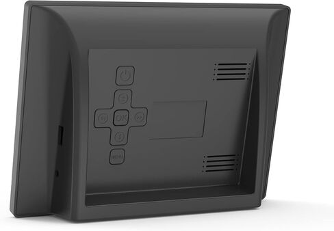 ساعة منبه بتقويم رقمي، شاشة عرض كبيرة عالية الدقة مقاس 7 بوصات، أوضاع جديدة للساعة متعددة التعتيم التلقائي، تاريخ يوم غير مختصر لمرض الزهايمر والخرف وفقدان الذاكرة وضعف الرؤية - أبيض in Kuwait