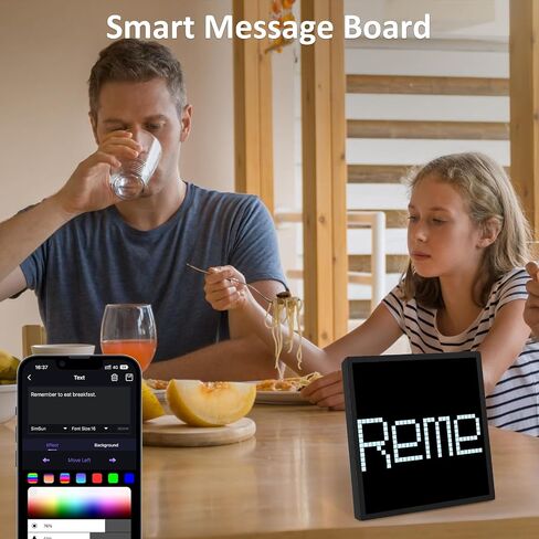 REYLAX لوحة فنية بكسل رقمية شاشة LED ساعة منبه ذكية مقاس 32 × 32 أضواء مزاجية بإطار صور رقمي قابل للبرمجة مع ملحقات ألعاب للتحكم في تطبيق بلوتوث لهدايا ديكور جدار غرفة النوم المكتبية in Saudi Arabia