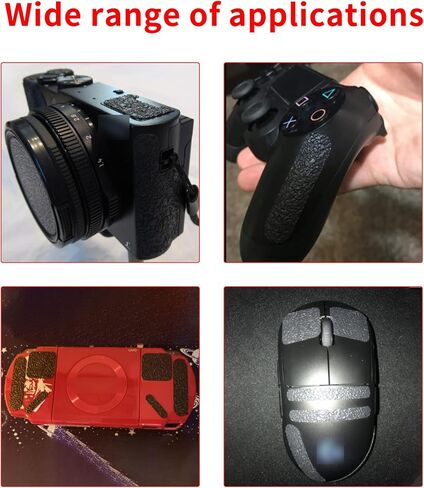 Birllaid ملصقات قبضة الهاتف الخليوي شريط قبضة الماوس، مجموعة شريط قابض 26 قطعة، شريط قبضة مطاطي أسود متعدد الأغراض لحافظة الهاتف وأجهزة التحكم في الألعاب in Kuwait