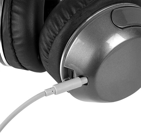 كابل صوت GEEKRIA مع ميكروفون متوافق مع Skullcandy Hesh Evo، Hesh ANC، Crusher Wireless، Venue، Hesh 3، Riff 2 Cable، سلك ستيريو بديل Aux 3.5 مم مع ميكروفون مضمن (4 أقدام/1.2 متر) in Saudi Arabia