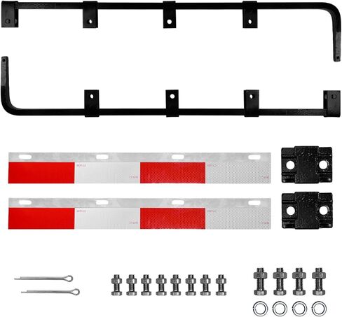 قطعتان من شماعات رفرف الطين المستقيمة لشبه الشاحنات، بطول 30.3 سم، دعامة شماعات رفرف شاحنة سوداء مناسبة لشاحنات نصف الشاحنات، والمقطورات، والمركبات الترفيهية والمزيد in Kuwait