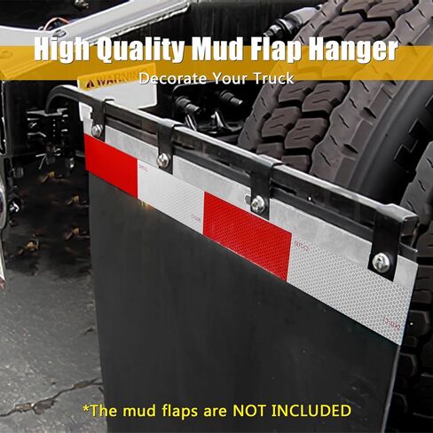 قطعتان من شماعات رفرف الطين المستقيمة لشبه الشاحنات، بطول 30.3 سم، دعامة شماعات رفرف شاحنة سوداء مناسبة لشاحنات نصف الشاحنات، والمقطورات، والمركبات الترفيهية والمزيد in Kuwait