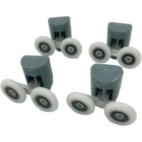 4/8pcs Zinc Alloy Double Shower Door Roller Wheel Runner/Pulleys/Rollers/Wheels Bearing Diameter 19mm/20mm/23mm/25mm/27mm(4pcs Lower,20mm) in Saudi Arabia
