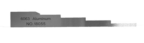 5 Step 2.5mm 5mm 7.5mm 10mm 12.5mm Test Calibration Block Standard for Ultrasonic Thickness Gauge 6063 Aluminum in NDT Testing in Saudi Arabia