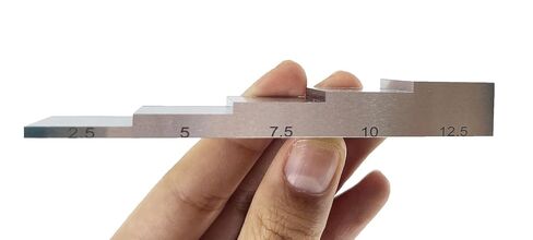 5 Step 2.5mm 5mm 7.5mm 10mm 12.5mm Test Calibration Block Standard for Ultrasonic Thickness Gauge 6063 Aluminum in NDT Testing in Saudi Arabia