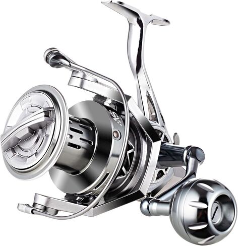 GARRET Spinning Reel, 8000/10000/12000 Aluminum Frame Surf Fishing Reels, Carbon Fiber 55LB Power Drag, Heavy Long Casting Inshore Saltwater & Offshore Saltwater Freshwater Fish Reel in Kuwait