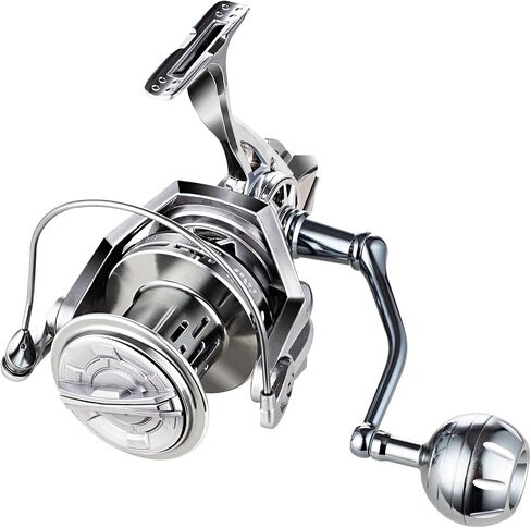 GARRET Spinning Reel, 8000/10000/12000 Aluminum Frame Surf Fishing Reels, Carbon Fiber 55LB Power Drag, Heavy Long Casting Inshore Saltwater & Offshore Saltwater Freshwater Fish Reel in Kuwait