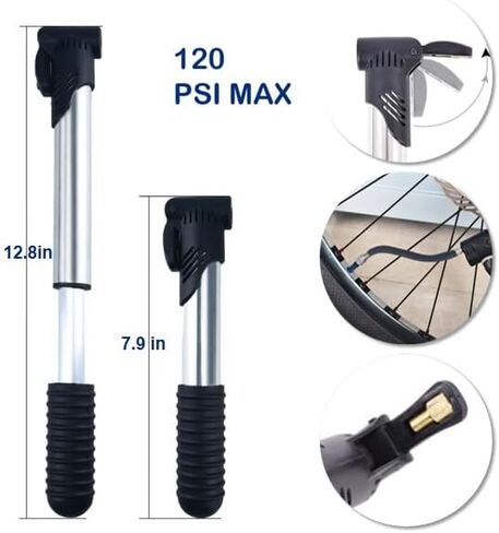 Bike Repair Kit,Mini Bicycle Pump, Bike Tire Repair Tool Kit Contains 16-in-1 Tool, Water-Resistant Bike Triangle Pouch, Used for Mountain Bike and Road Bike. in Saudi Arabia