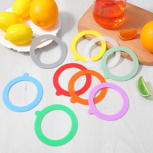 18pcs Rubber Gasket for Glass Jars, 3.7Inch Rubber Seals for Glass Jars, Silicone Replacement Gasket Airtight Leakproof Gaskets for Mason Canning Jar Regular Mouth in Saudi Arabia