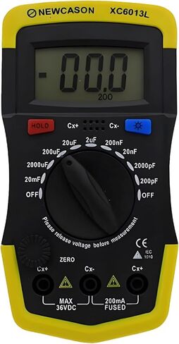 Portable Capacitor Tester, High-Precision Digital Mfd Checker, 20Mf to 2000Pf Range for HVAC Use in Saudi Arabia
