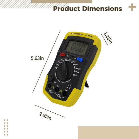 Portable Capacitor Tester, High-Precision Digital Mfd Checker, 20Mf to 2000Pf Range for HVAC Use in Saudi Arabia