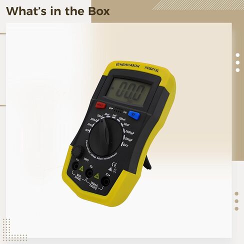 Portable Capacitor Tester, High-Precision Digital Mfd Checker, 20Mf to 2000Pf Range for HVAC Use in Saudi Arabia