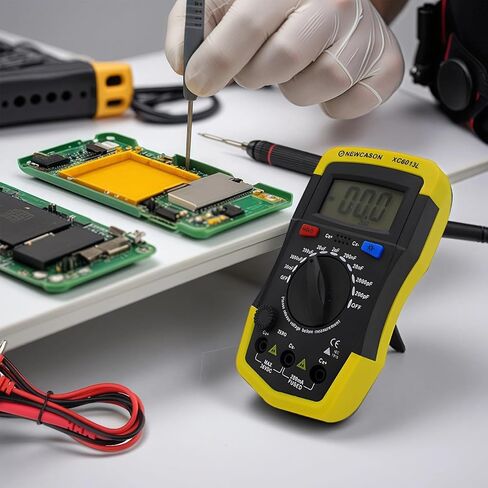 Portable Capacitor Tester, High-Precision Digital Mfd Checker, 20Mf to 2000Pf Range for HVAC Use in Saudi Arabia