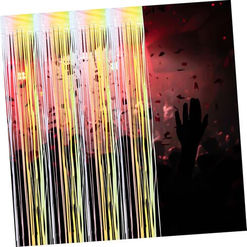 PRETYZOOM Fringe Curtain for Macaron Rain Silk Photo Booth Backdrop Birthday Party Props in Saudi Arabia