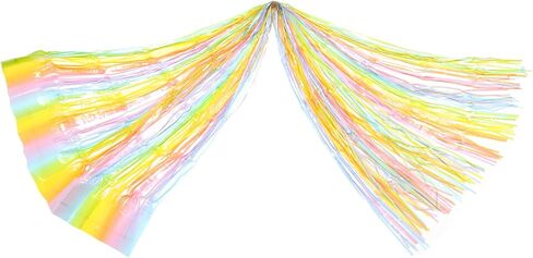 PRETYZOOM Fringe Curtain for Macaron Rain Silk Photo Booth Backdrop Birthday Party Props in Saudi Arabia