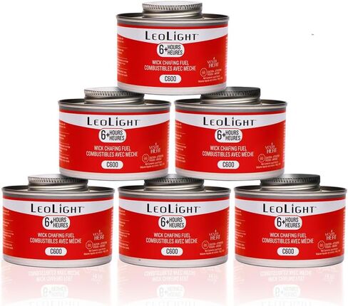 وقود Leolight Fuding ، وثيلين جليكول ، و 6 ساعات حرق-فتيل مقاوم للانسكاب ، ووقود أكثر دفئًا من الرائحة والرائحة الخالية من الدخان ، مثالي لتقديم الطعام ، البوفيهات ، الأحداث وحفلات الزفاف ، علب 7.8 أوقية (6 عبوات) in Saudi Arabia