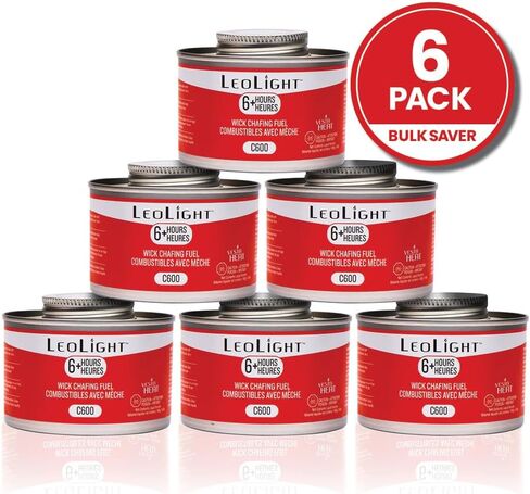 وقود Leolight Fuding ، وثيلين جليكول ، و 6 ساعات حرق-فتيل مقاوم للانسكاب ، ووقود أكثر دفئًا من الرائحة والرائحة الخالية من الدخان ، مثالي لتقديم الطعام ، البوفيهات ، الأحداث وحفلات الزفاف ، علب 7.8 أوقية (6 عبوات) in Saudi Arabia