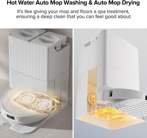 roborock qrevo pro robot acuum و mop with Flexiarm Design Edge Mopping ، غسل ممسحة الماء الساخن الديناميكي وتجفيف الأوساخ الذكي ، الكشف الأوساخ الذكي (متجدد) in Saudi Arabia