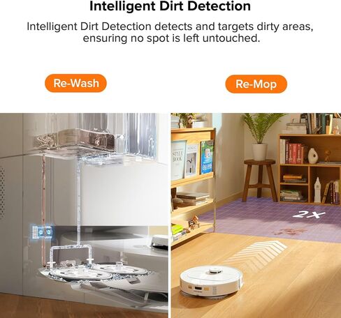 roborock qrevo pro robot acuum و mop with Flexiarm Design Edge Mopping ، غسل ممسحة الماء الساخن الديناميكي وتجفيف الأوساخ الذكي ، الكشف الأوساخ الذكي (متجدد) in Saudi Arabia