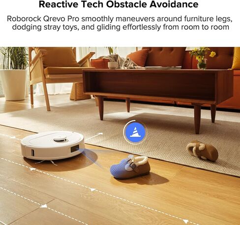 roborock qrevo pro robot acuum و mop with Flexiarm Design Edge Mopping ، غسل ممسحة الماء الساخن الديناميكي وتجفيف الأوساخ الذكي ، الكشف الأوساخ الذكي (متجدد) in Saudi Arabia