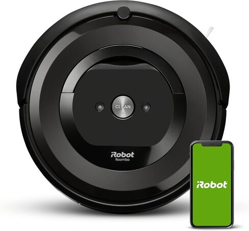 iRobot Roomba E5 (5150) Robot Vacuum - Wi-Fi Connected, Works with Alexa, Ideal for Pet Hair, Carpets, Hard, Self-Charging Robotic Vacuum, Black (Renewed) in Saudi Arabia