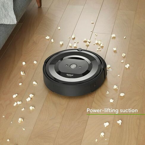 iRobot Roomba E5 (5150) Robot Vacuum - Wi-Fi Connected, Works with Alexa, Ideal for Pet Hair, Carpets, Hard, Self-Charging Robotic Vacuum, Black (Renewed) in Saudi Arabia