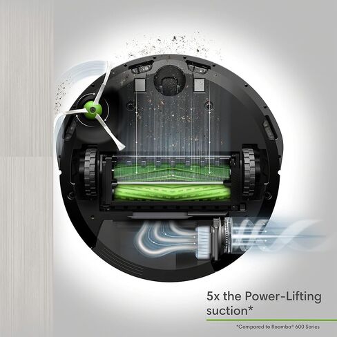 iRobot Roomba E5 (5150) Robot Vacuum - Wi-Fi Connected, Works with Alexa, Ideal for Pet Hair, Carpets, Hard, Self-Charging Robotic Vacuum, Black (Renewed) in Saudi Arabia