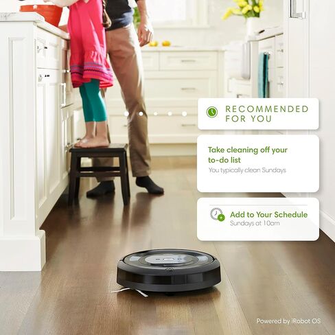iRobot Roomba E5 (5150) Robot Vacuum - Wi-Fi Connected, Works with Alexa, Ideal for Pet Hair, Carpets, Hard, Self-Charging Robotic Vacuum, Black (Renewed) in Saudi Arabia