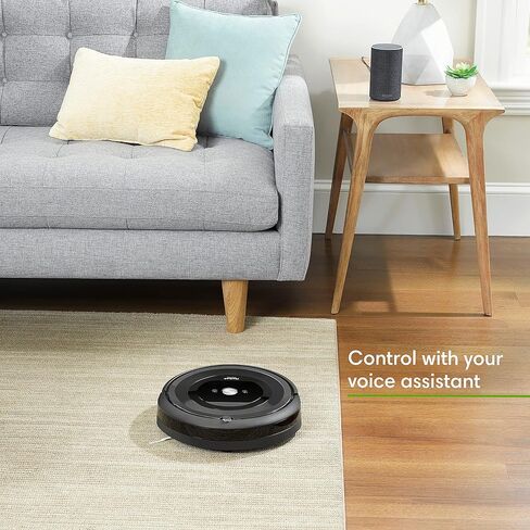 iRobot Roomba E5 (5150) Robot Vacuum - Wi-Fi Connected, Works with Alexa, Ideal for Pet Hair, Carpets, Hard, Self-Charging Robotic Vacuum, Black (Renewed) in Saudi Arabia