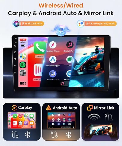 10.1 بوصة من سيارات الراديو ستيريو لـ Mitsubishi Lancer 2008 2009 2010 2011-2017 ، Rimoody Android 13 Car Stereo Touch Screen GPS Mirror Link WiFi Bluetooth FM Radio EQ in Kuwait
