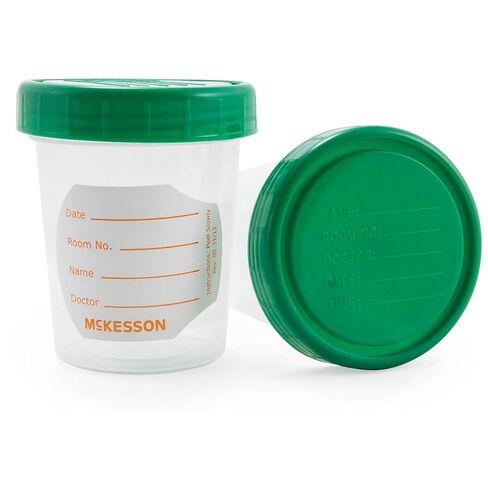 حاوية عينة McKesson ، غير سريلي ، غطاء المسمار ، مقاومة للتسرب ، 120 مل ، 500 عدد in Saudi Arabia