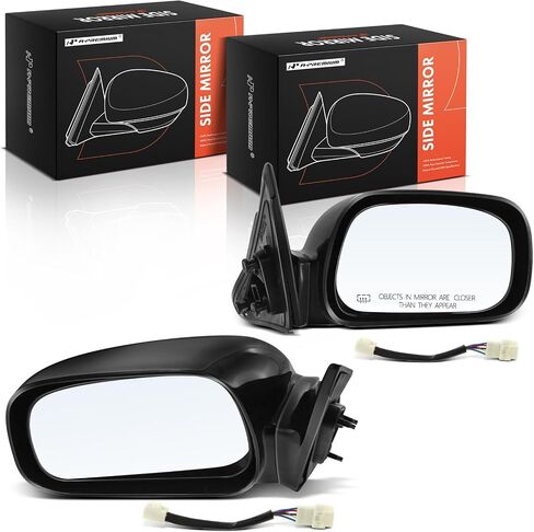 A-Premium Passenger Side Power Door Mirror - Compatible with Toyota Camry 2002 2003 2004 2005 2006 - Heated, Non-Folding, Black Outside Rear View Mirror - Replace# 8791033550C0 in Saudi Arabia