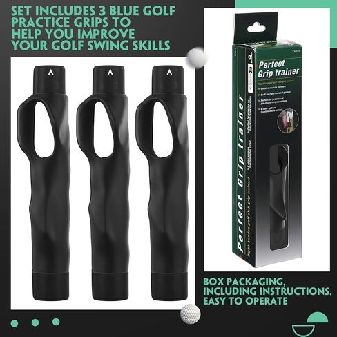 3 Pack Golf Grip Trainers, Golf Training Aid, Swing Trainer Club Grips Accessories for Right Handed Club Grip Equipment to Help Correct Hand Position in Saudi Arabia