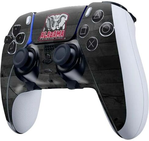 Skinit Skinit Gaming Gaming Skiner مع PS5 DualSense Edge Pro Controller - تصميم لفة لفة لجامعة ألاباما المرخصة رسميًا in Kuwait