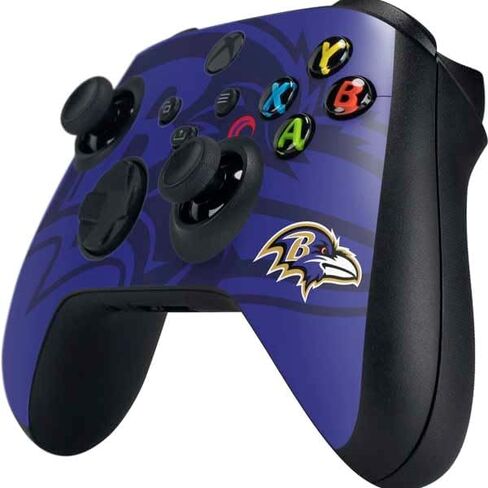 Skinit Decal Gaming Skin Compatible with Xbox Series X Controller - Officially Licensed NFL Baltimore Ravens Team Jersey Design in Saudi Arabia