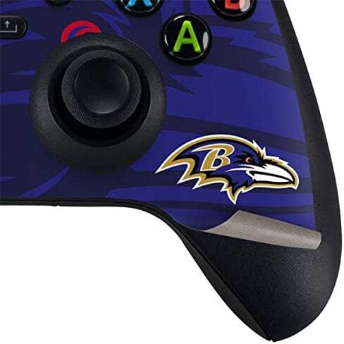 Skinit Decal Gaming Skin Compatible with Xbox Series X Controller - Officially Licensed NFL Baltimore Ravens Team Jersey Design in Saudi Arabia