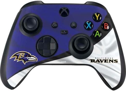 Skinit Decal Gaming Skin Compatible with Xbox Series X Controller - Officially Licensed NFL Baltimore Ravens Team Jersey Design in Saudi Arabia