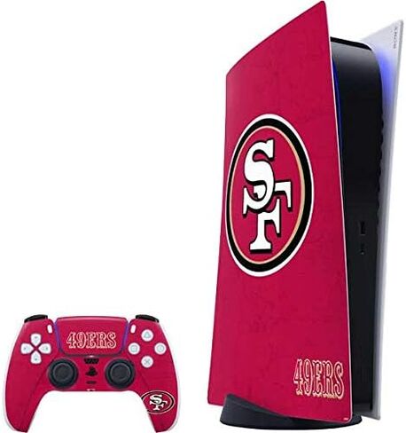 Skinit Skinit Gaming Gaming Skin متوافق مع حزمة PS5 Digital Edition - NFL San Francisco 49ers تصميم شعار كبير in Kuwait